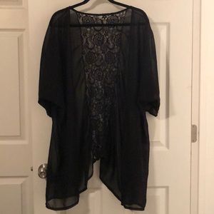 Open front bathing suit cover up